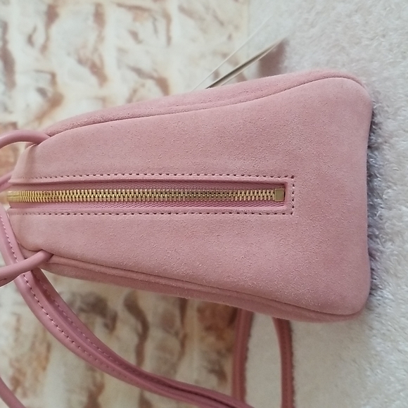 New Jil Sander Dome Medium Suede Crossbody Bag. - Picture 4 of 15